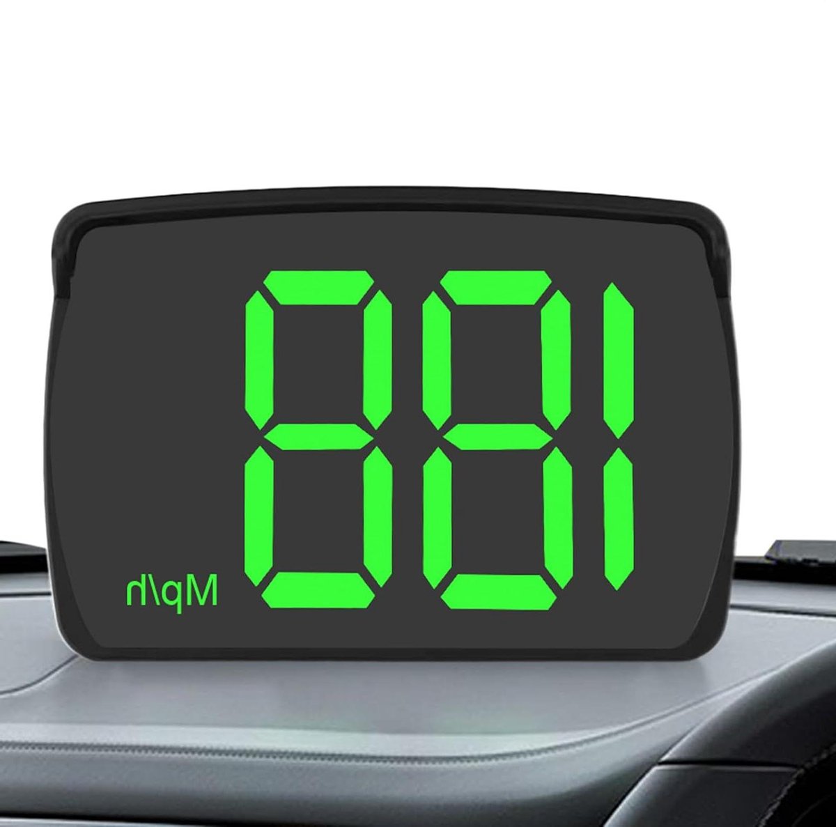 GPS Snelheidsmeter - HUD Display - Veilig Rijden - Real-time Projectie - 2.8 Inch Scherm - Zwart