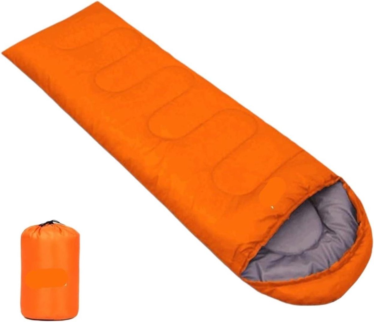 Slaapzak Opbergzak - Kampeer Slaapzak - Buiten Avonturen - Waterdicht Ademend - 210x75cm - Oranje