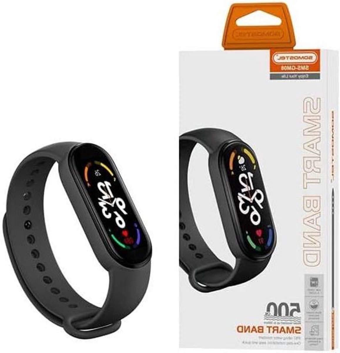 Fitness Tracker - Activiteit Armband - Gezondheid Monitoren - Waterdicht Ontwerp - 7 Dagen Batterij - Zwart