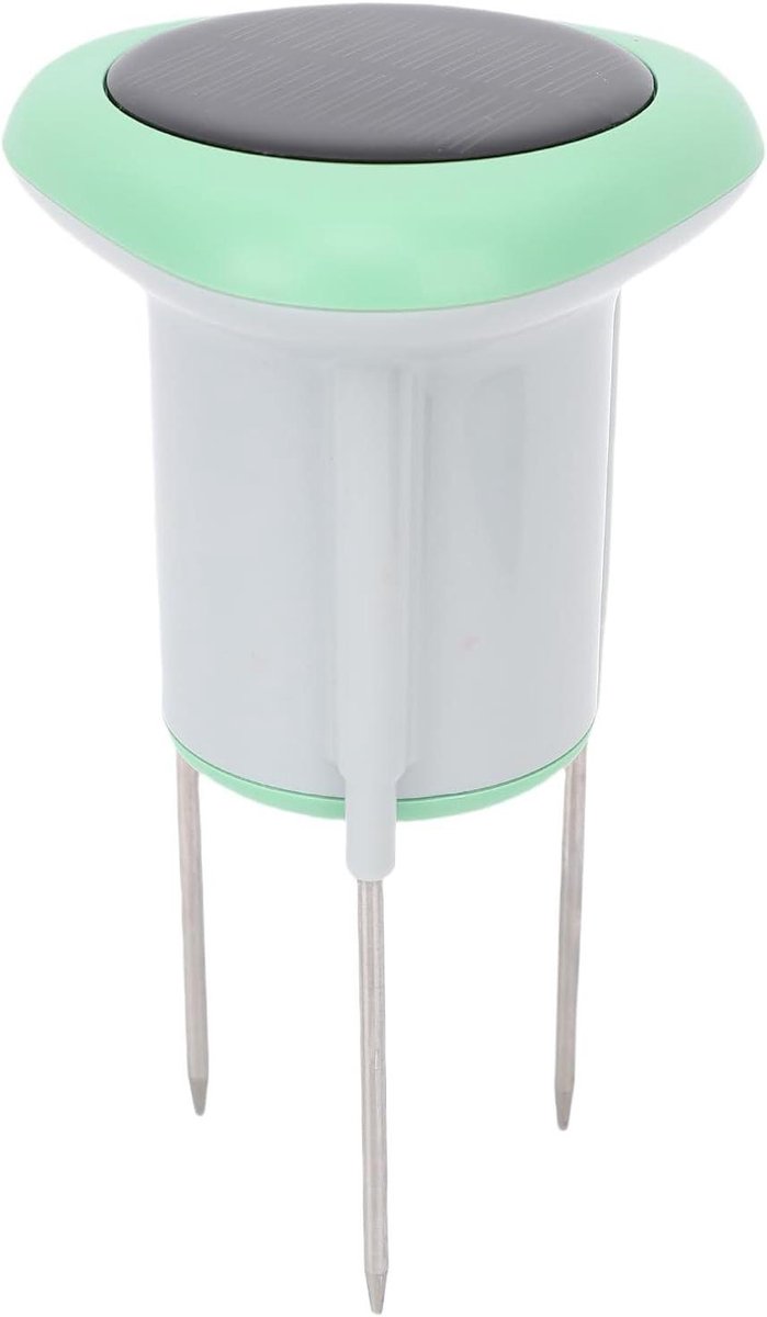 Slimme Bodemsensor - Plantenmonitor WiFi - Tuinonderhoud Automatisering - Zonne-energie Aangedreven - 4-in-1 Meting - Zwart
