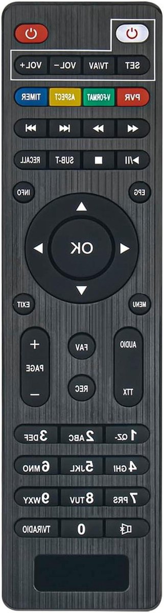 Afstandsbediening - Decoder Bediening - TV Kijken - Direct Gebruik - 10 Meter Bereik - Zwart