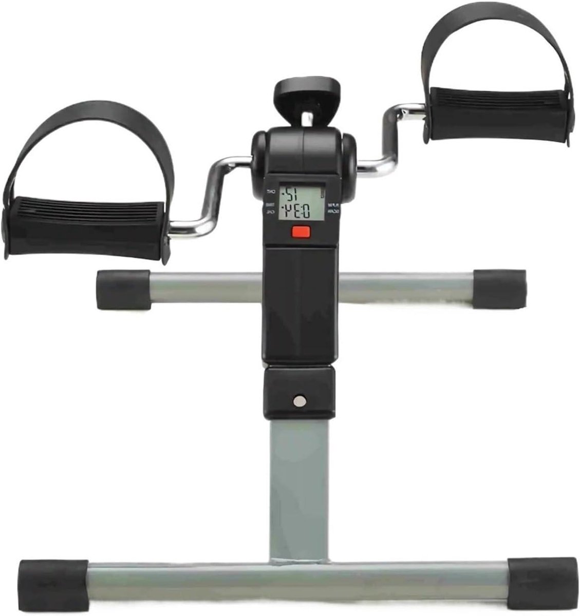Mini Hometrainer - Trapapparaat Opvouwbaar - Actief Blijven - Ruimtebesparend Ontwerp - 1 kg - Zilver Grijs