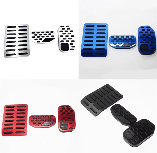 Pedaalhoezen Auto - Voetpedalen Set - Veiliger Rijden - Antislip Oppervlak - Roestvrij Staal - Blauw — afbeelding 4