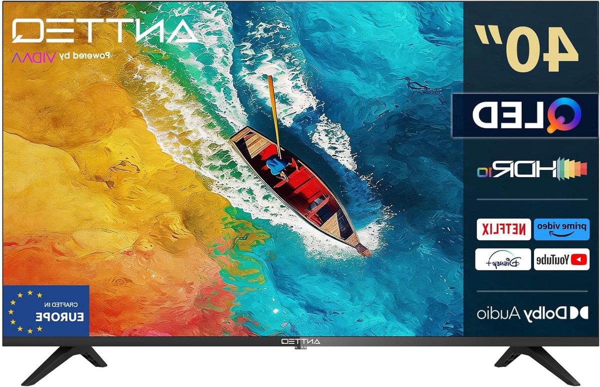 Smart QLED TV - Televisie App Store - Thuis Entertainment - Europese Assemblage - 40 inch - Zwart