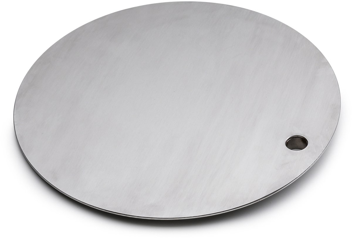 Höfats - Triple Vuurschaal Tafel en Warmhoudplaat - Roestvast Staal - Zilver