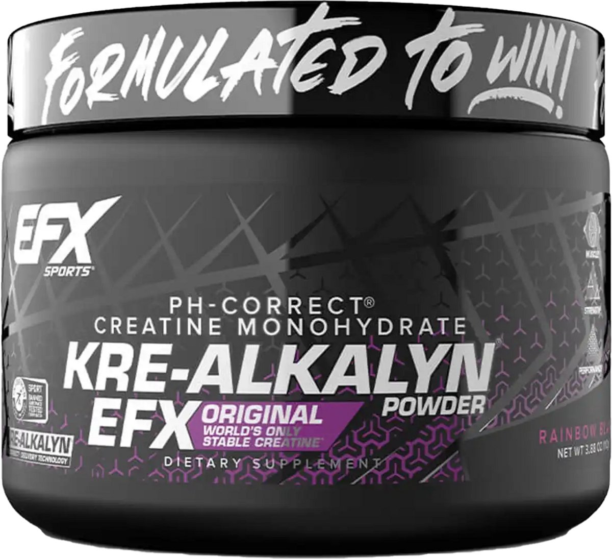 EFX Sports Kre-Alkalyn Powder - flavoured (55 serv) Rainbow Blast - Creatine - Kre-Alkalyn