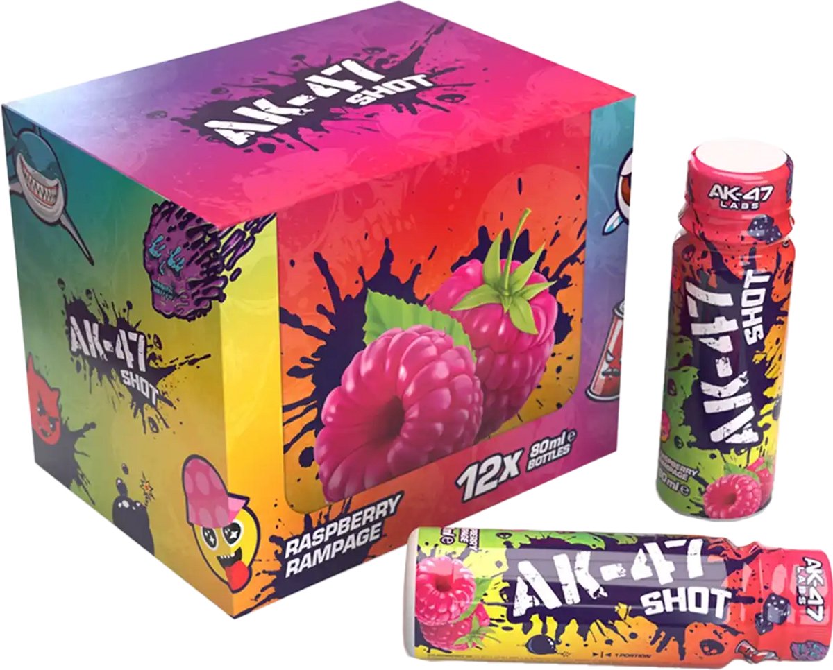 AK-47 Shots - 12x 80 ml - Raspberry Rampage