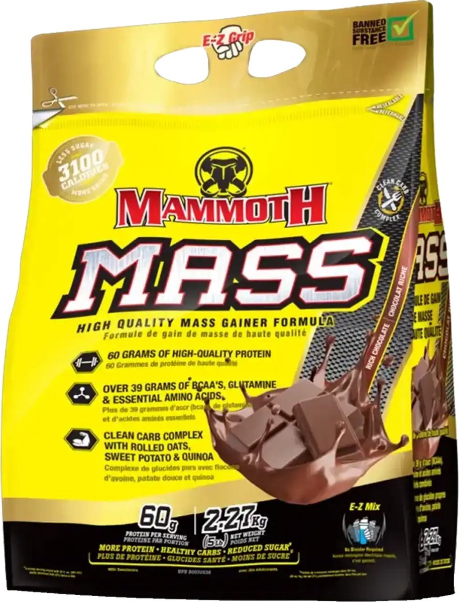 Interactive Nutrition Mammoth Mass 2500 - Chocolade - Weight Gainer / Mass Gainer - 2270 gram (7 shakes)