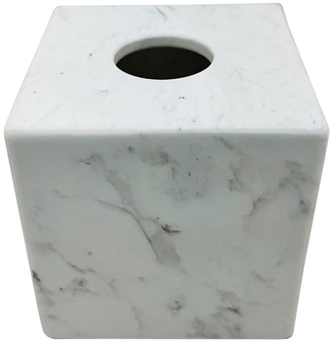 Hammam Tissuehouder Vierkant White | Wit | Natuursteen