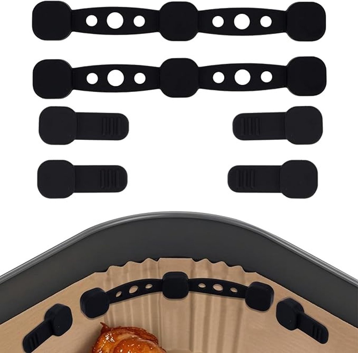 Magnetische Clips voor Airfryer Bakpapier en Voeringen - Hittebestendig & Herbruikbaar