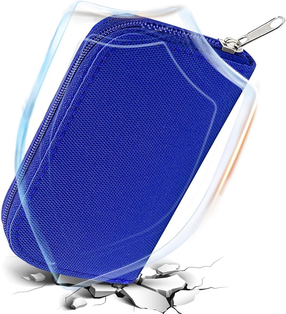 SD-kaarthouder - Kaartenkoffer - Geheugen Beheren - Stofdicht Waterdicht - 22 Kaarten Opslag - Blauw