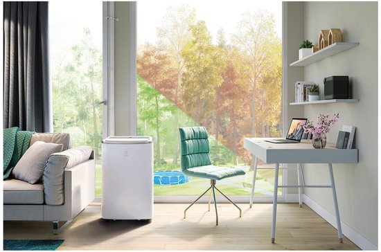 Mobiele airco Electrolux EXP26U558CW 9.000 BTU wit energieklasse A++ compacte koelunit