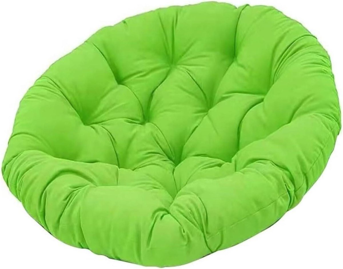Stoelkussen Rond - Zitkussen Hangstoel - Ontspannen Zitten - Zacht Gevuld - 80x80cm - Frui