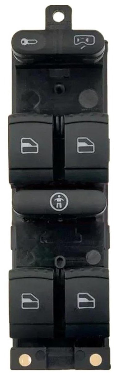 Raambedieningsschakelaar - Elektrische knop - Auto venster bediening - Hoge precisie - 9pin - Rood