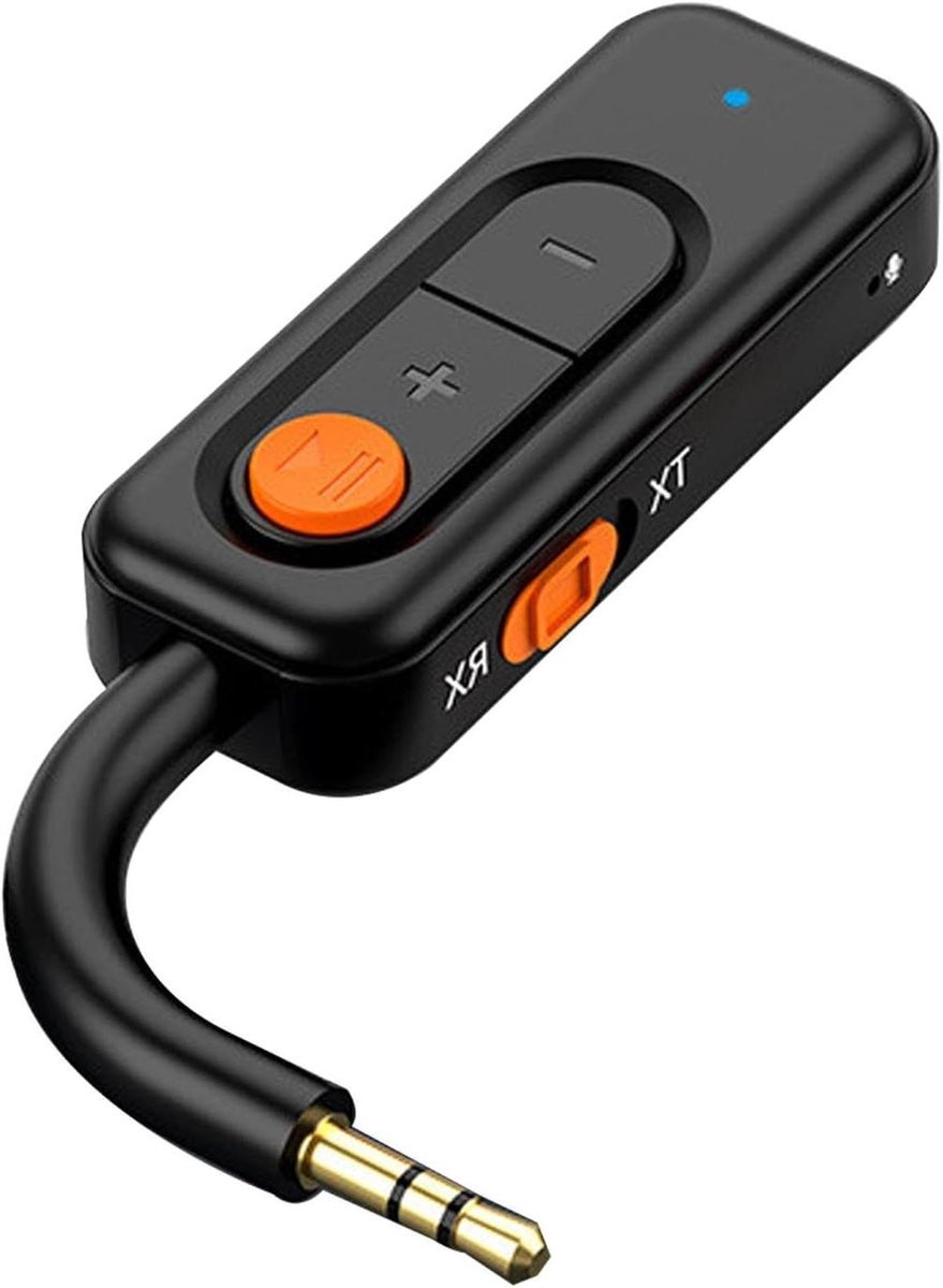 Draadloze Zender Ontvanger - Audio Adapter - Muziek Streamen - Lange Speeltijd - 94 cm - Zwart