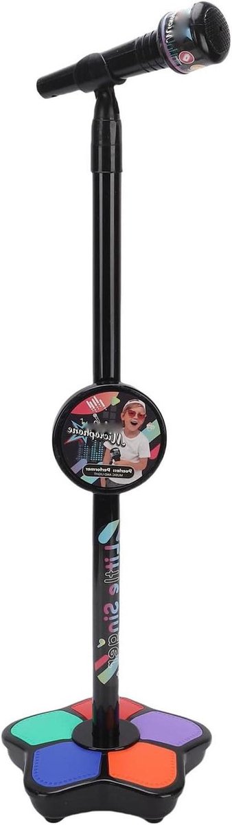 Kinder Microfoon - Karaoke Speelgoed - Muziek Maken - Kleurrijke Lichteffecten - 33 x 21 x 6 cm - Meerkleurig