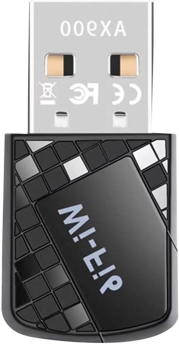 USB WiFi Adapter - Draadloze Dongle - Sneller Internet - Dual Band WiFi 6 - 900 Mbps - Zwart