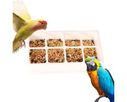 Waterdispenser Vogels - Vogel Drinkfontein - Vogels Voeden - Hygiënisch Schoonmaken - 16x8.9x4.4 cm - Wit