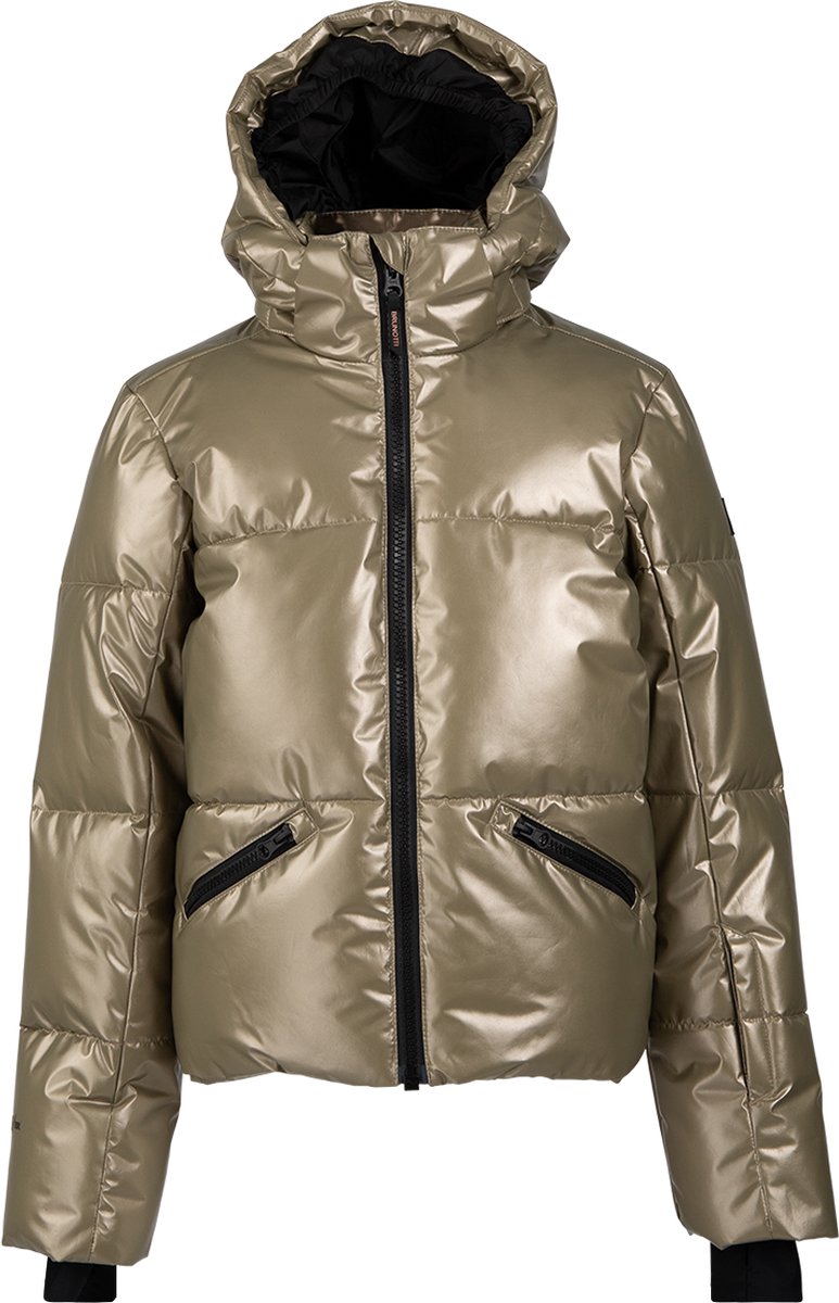 Brunotti Fiasky-Metallic Meisjes Snow Jacket Fungi Beige