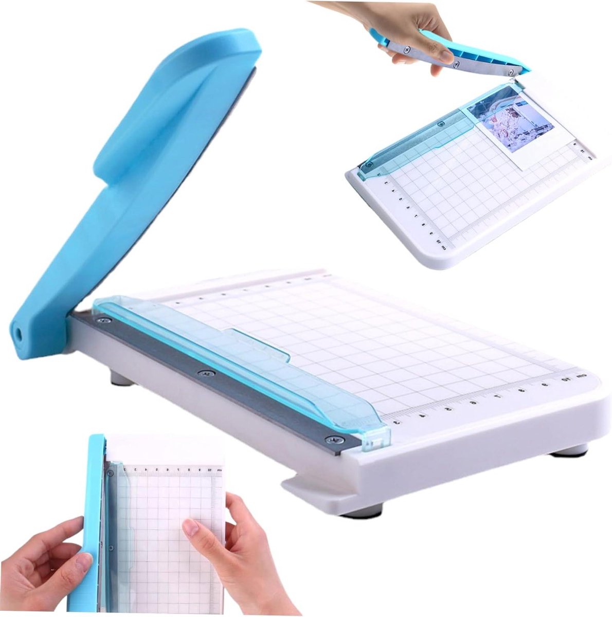 Papier Snijder - Papier Trimmer - Hobby Projecten - Antislip Basis - 15 cm Snijlengte - Zwart