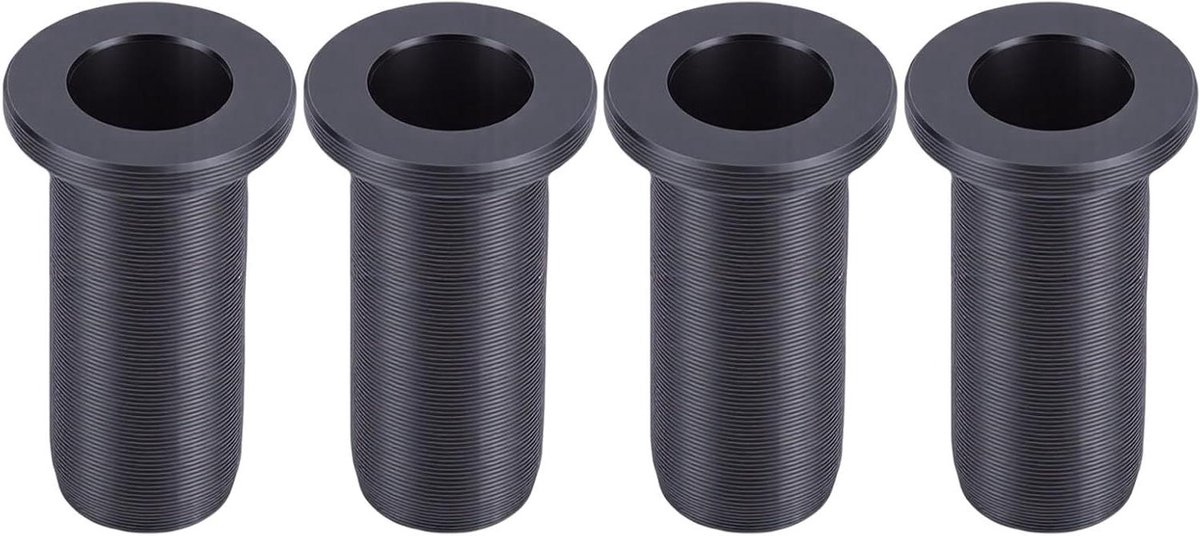 Roeidollenbussen - Roei-inzetstukken - Soepel Roeien - Antislip Nylon - 4-pack - Zwart