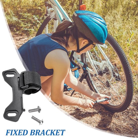 Fietspomphouder - Pomphouder Clip - Veilig Fietsen - Stevige Frameklem - 65 cm - Zwart — afbeelding 4