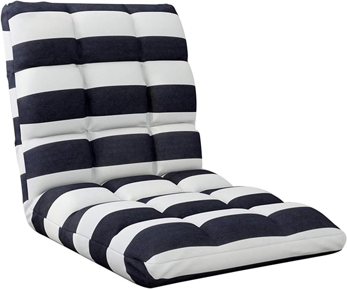 Vloerstoel - Meditatie stoel - Ontspannen Zitten - 5 Versnellingen - 52cm x 55cm - Gestreept