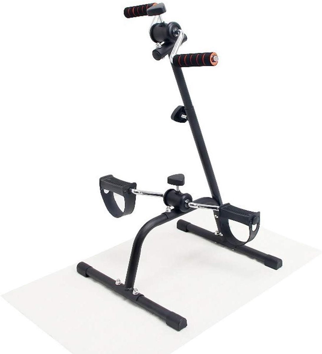 Pedal Trainer - Mini Hometrainer - Lage Impact Training - In Hoogte Verstelbaar - 40x47x72cm - Zwart