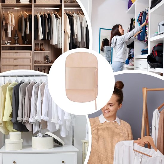 Vacuüm opbergzakken - Ruimtebesparende tassen - Kleding organiseren - Kreukvrij opbergen - 90 x 58 cm - Roze — afbeelding 3