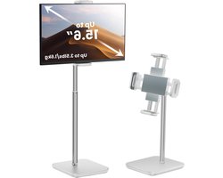 Draagbare Monitor- en Tabletstandaard, Verstelbare Hoogte tot 46 cm, Universeel Compatibel met 4.7-16 Inch Apparaten, Ideaal voor Thuis en Kantoorgebruik