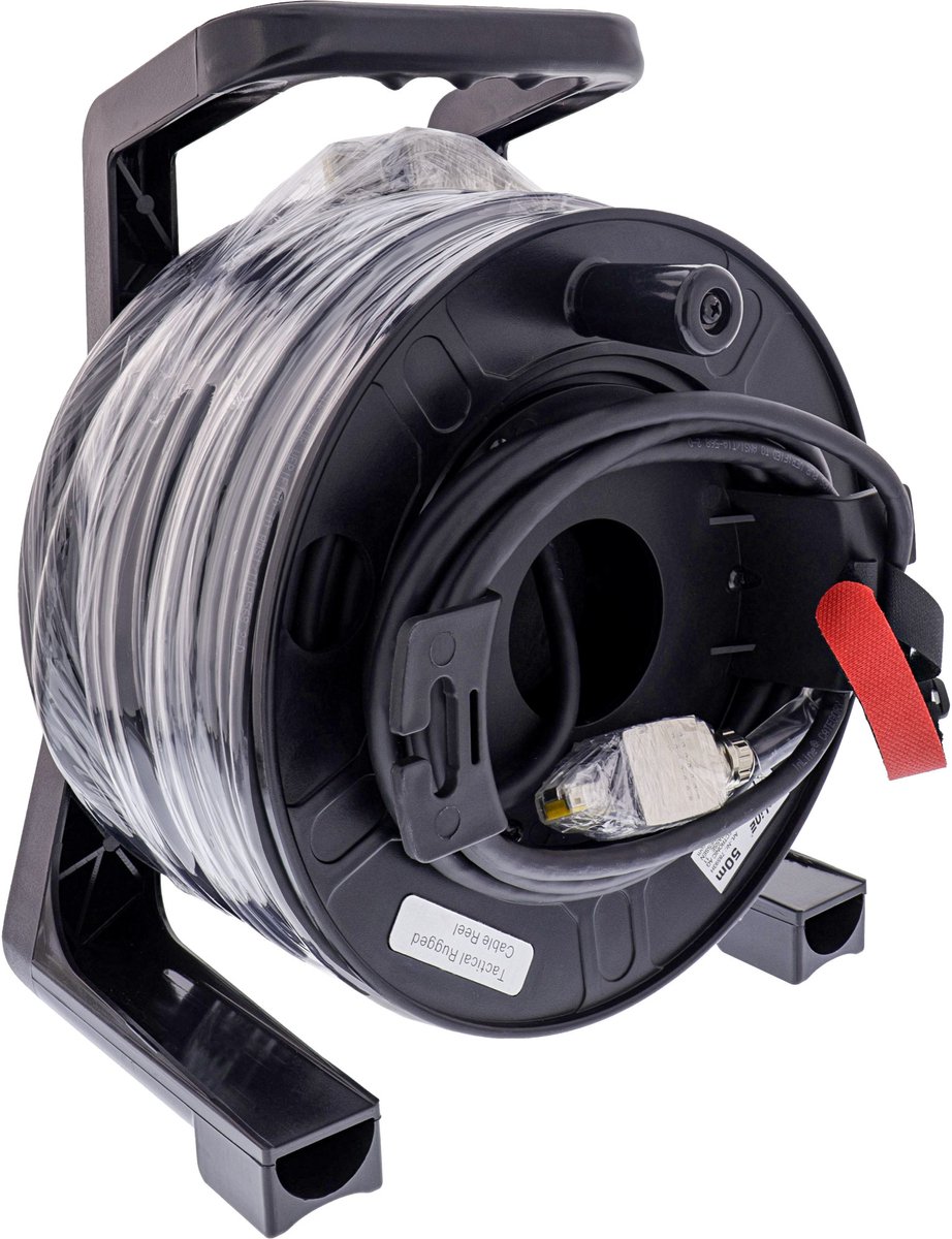 InLine® Network cable reel IP67 Outdoor PUR, Cat.6A S/FTP, 50m