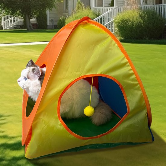Foldable Tent For Pets,Foldable Shelter Play Tent for Animals - Travel Crate Breathable Cats Living Spaces Indoor Outdoor — afbeelding 2