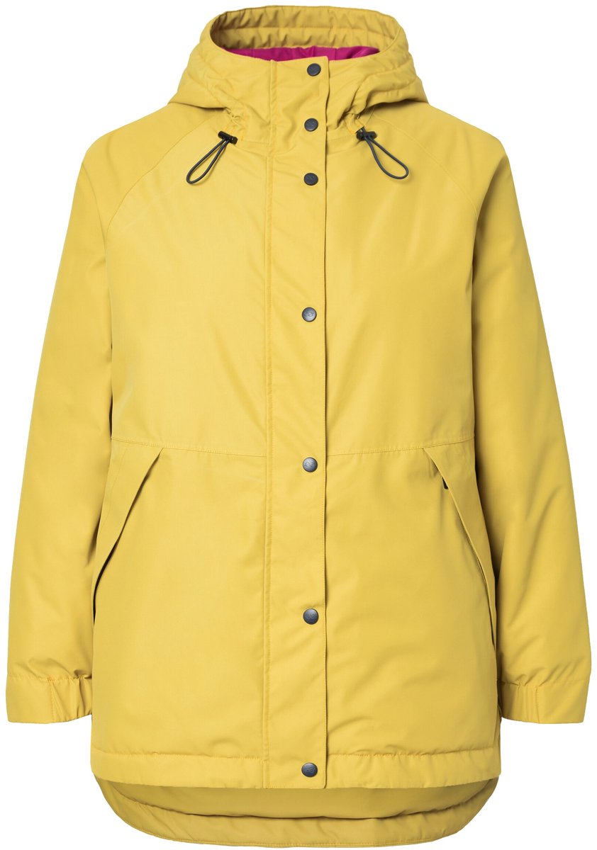 Laurasøn - Dames - Functionele jas capuchon 2-wegrits - Honinggeel - Maat M