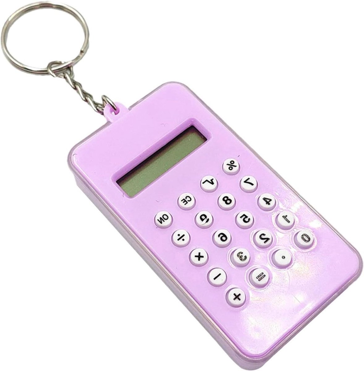 Rekenmachine Sleutelhanger - Draagbare Calculator - Dagelijkse Berekeningen - Aantrekkelijk Cartoon Ontwerp - Compact Formaat - Maze Stijl