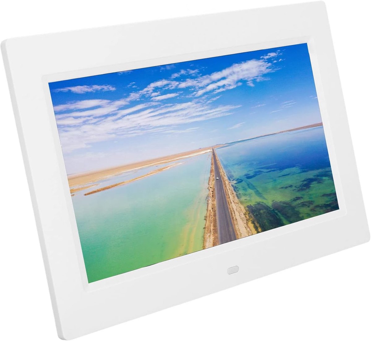 Digitale Fotolijst - Elektronische Beeldscherm - Foto's Tonen - HD Resolutie - 10 Inch - Wit