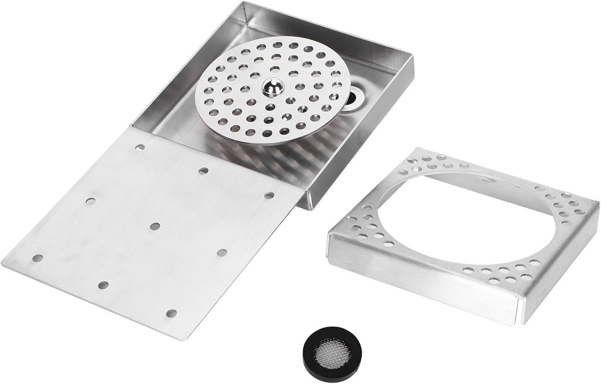 Bekerspoeler - Glazenreiniger - Snel Bekers Reinigen - Automatische Spuitfunctie - 39 x 31 x 7 cm - Zilverkleurig