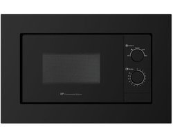Inbouw Magnetron Zwart 20 Liter - Compacte Oven voor Inbouwmontage