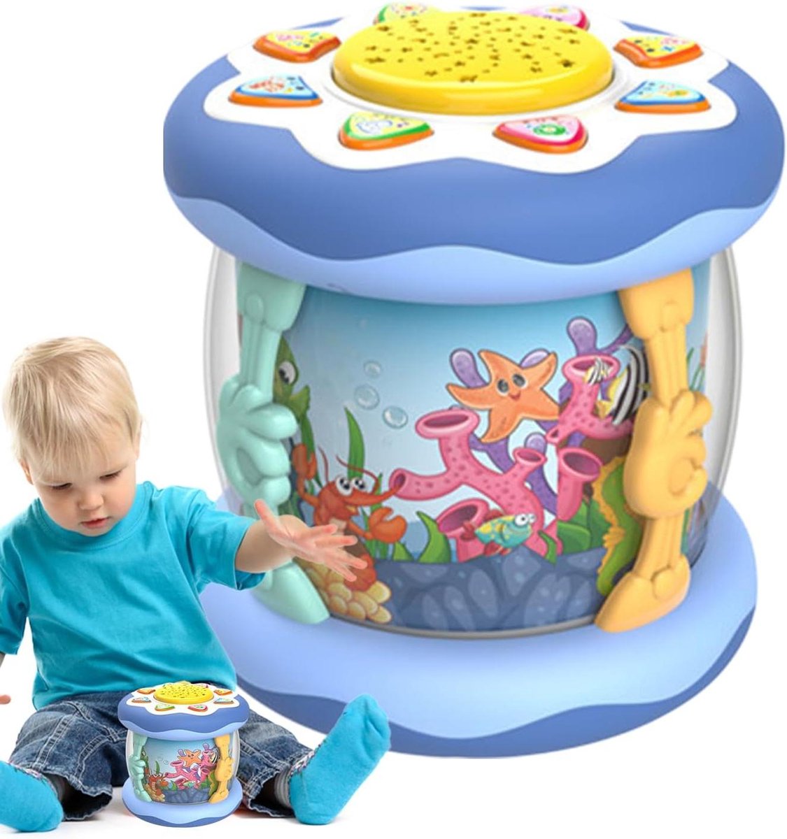 Muzieklicht Zeethema - Baby Instrument - Vroege Ontwikkeling - Licht en Geluid - 178 cm - Uniek