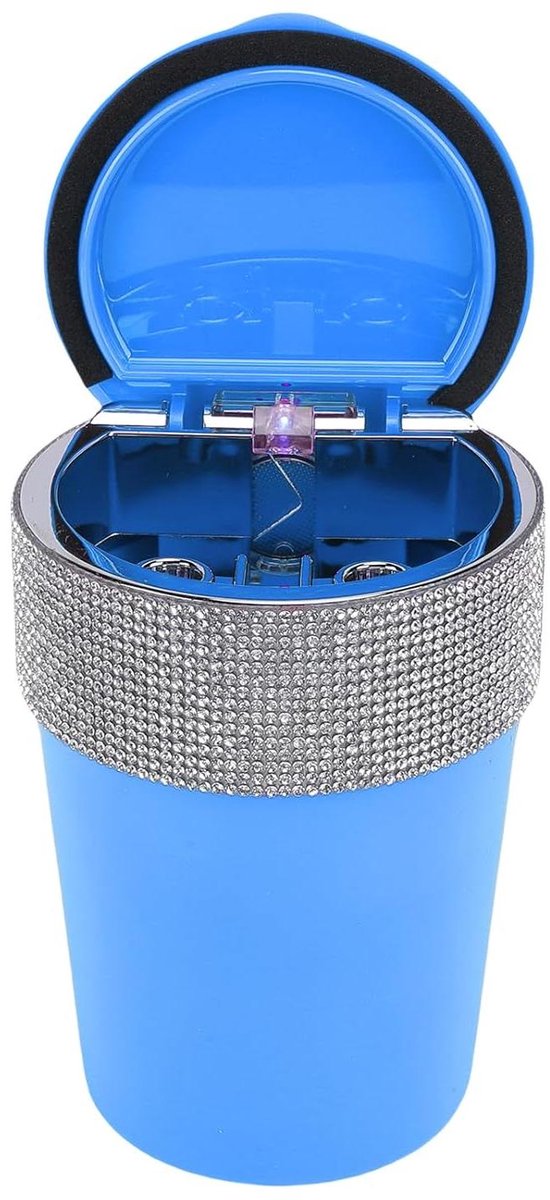 Mini Prullenbak - Kleine Afvalbak - Bureau Opruimen - Automatische Sensor - 800 ml - Blauw