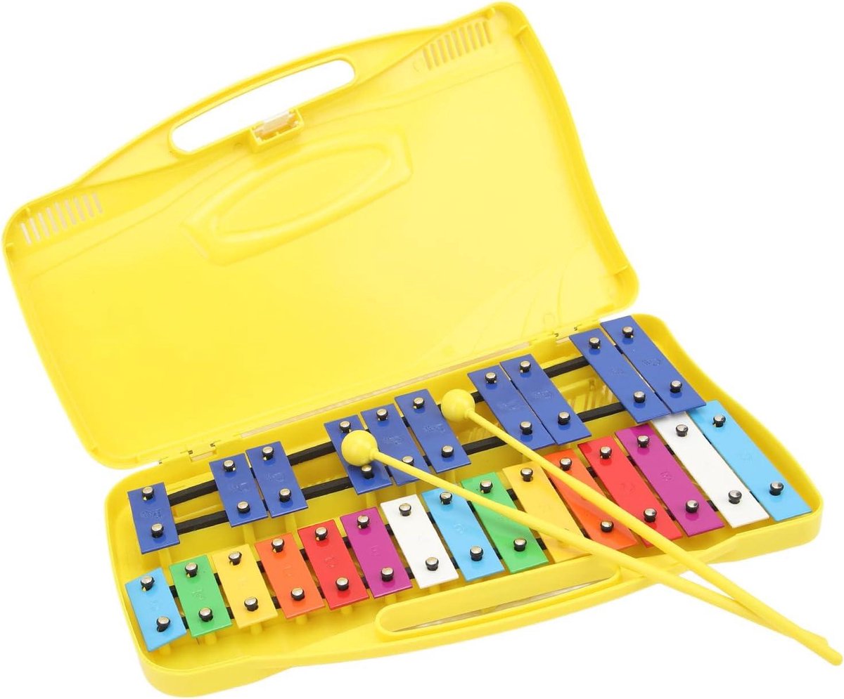 Kinderxylofoon - Muziekinstrument Kinderen - Muziek Leren - 25 Resonante Nootjes - 39 cm - Gekleurd