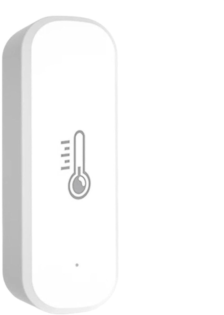 Temperatuur Sensor - Klimaat Monitor - Binnenklimaat Bewaken - Real-time Updates - 7.5x3.7x2.5cm - Wit