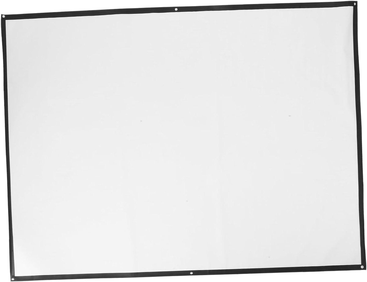Draagbaar Projectiescherm - Projector Scherm - Thuisbioscoop Presentatie - Gelijkmatige Lichtverspreiding - 203x152cm - Wit