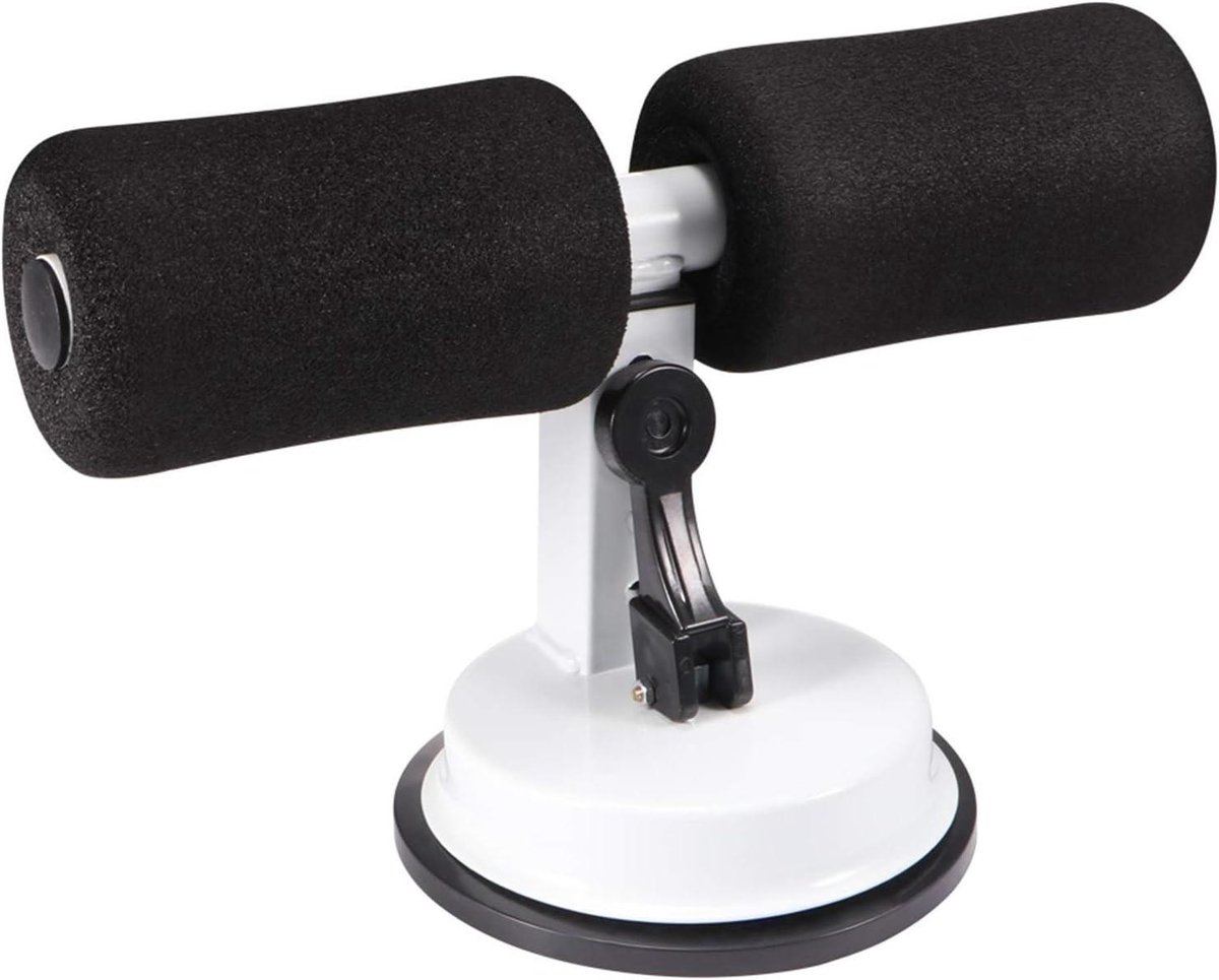 Sit-up trainer - Buikspier trainer - Thuis trainen - Draagbaar en compact - Verstelbaar - Grijs