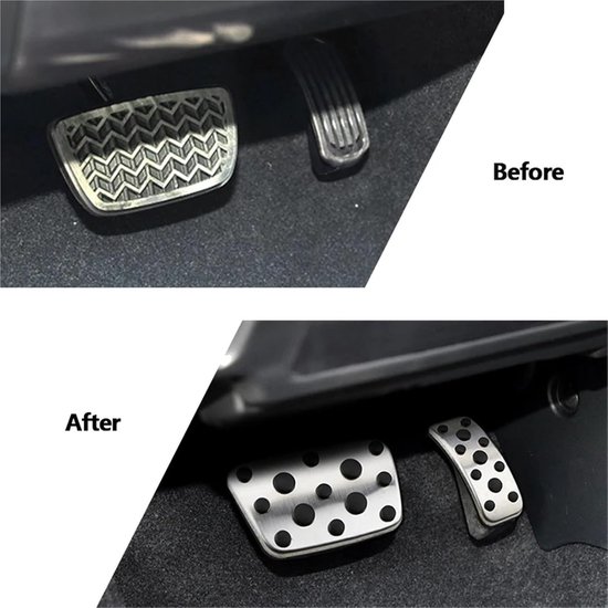 Pedaalhoezen Set - Auto Voetpedalen - Verbeter Rijervaring - Antislip Rubber - 2 Stuks - Metaal — afbeelding 3