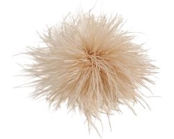 Elegante Pluizige Struisvogelveren Broche voor Bruiloften, Feestjes en Hoedaccessoires voor Dames