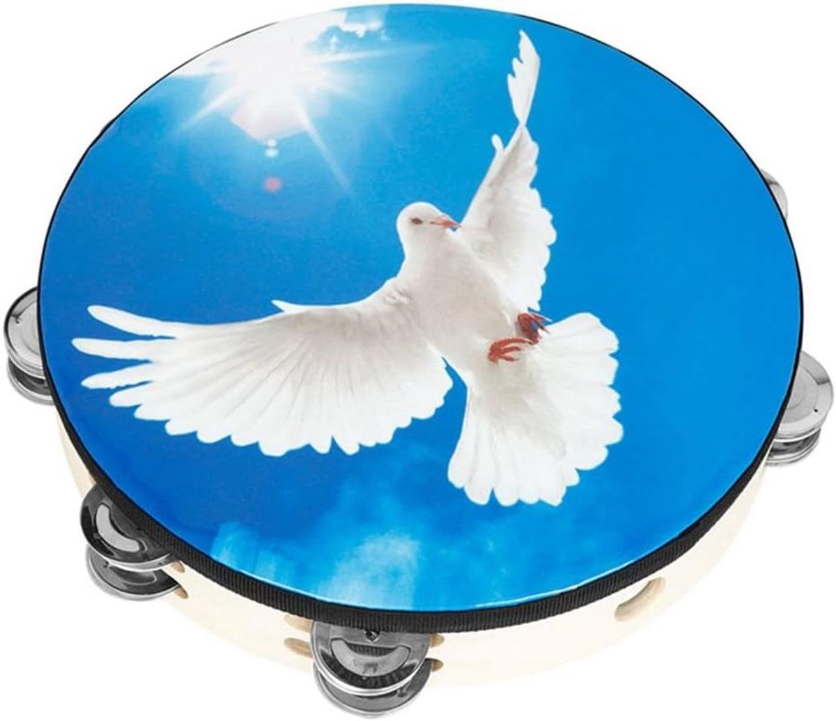 Hand Tamboerijn - Hand Drum - Muziek Maken - Dubbellaags - 25.5x5.5 cm - Meerdere Kleuren