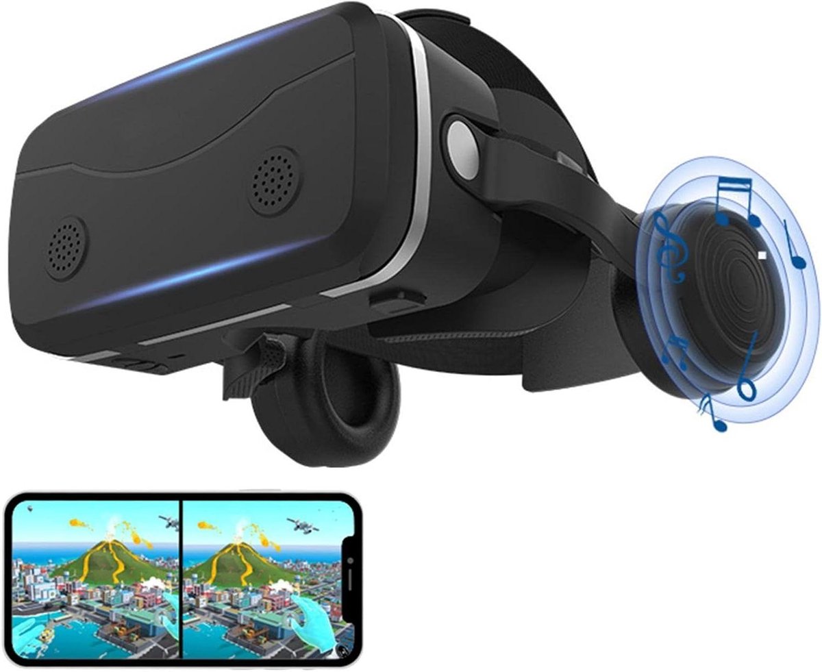 VR Headset - Virtual Reality Bril - Films en Games - HD Lens Blauwlichtcoating - 4.5-7 inch Telefoon - Zwart