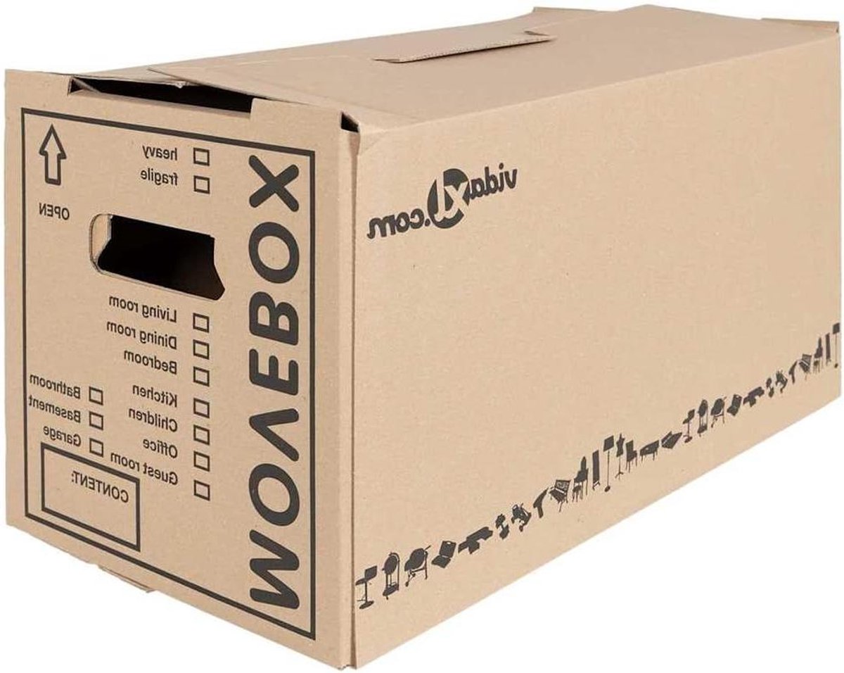 Verhuisdozen - Opbergdozen Karton - Spullen Opslaan - Versterkte Randen - 59 x 315 x 315 cm - Naturel