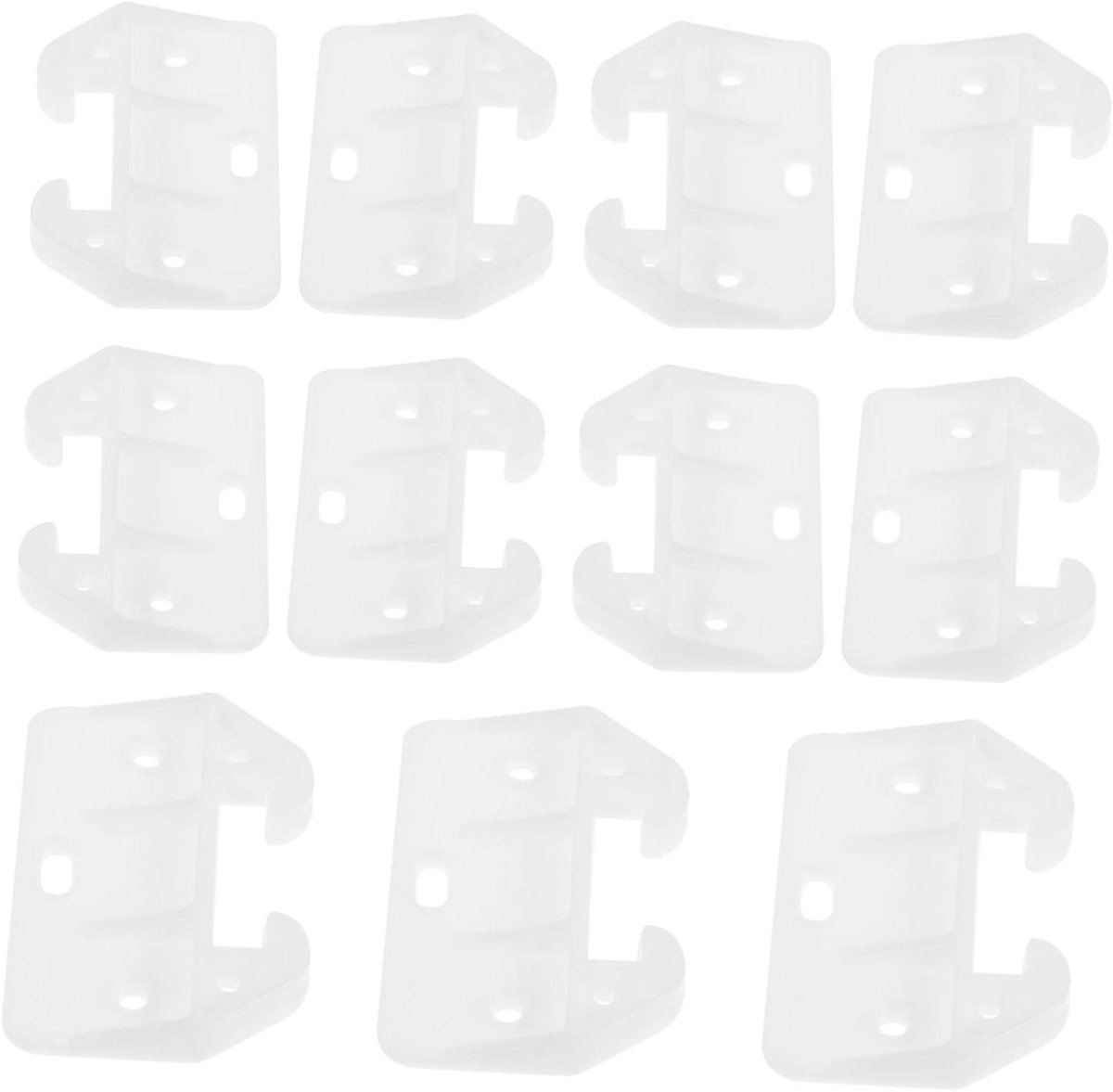 Ladestoppers - Ladegeleiders Kaststoppers - Lades Repareren - Voorkomt Wegglijden - 12 stuks - Wit