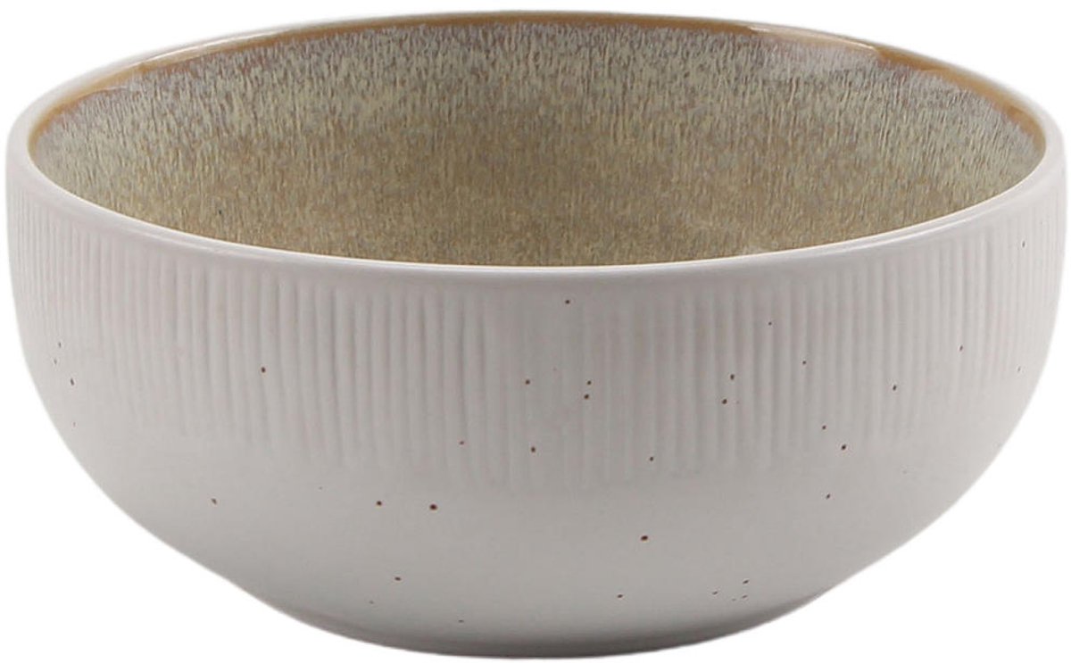 HIT Trading servies schaal aardewerk wit 13cm - diepe serveerschaal.